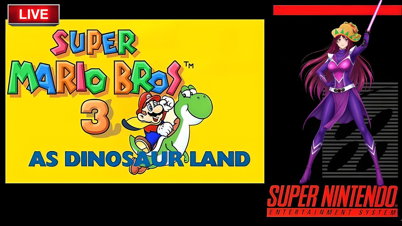 🔴-LIVE- {Jedi Ranger Vtuber} 🌮 Taco Tuesday Chat + Super Mario 3: Dinosaur Land ROM Hack Madness 🦖🎮