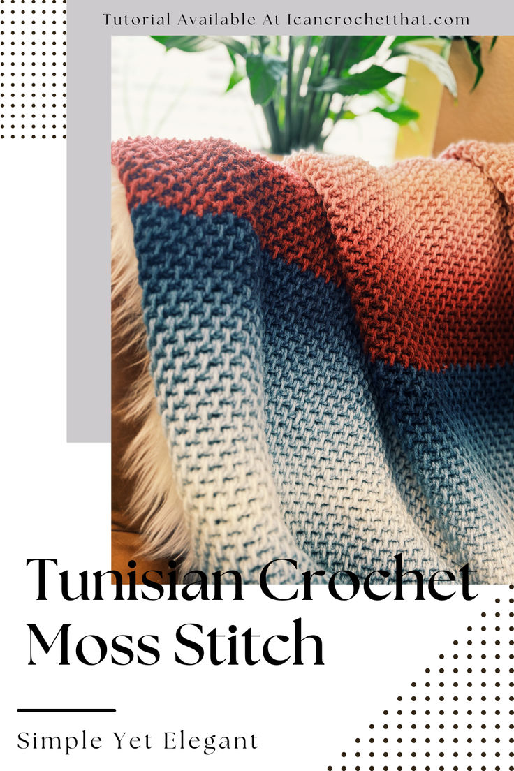 Bring vibrant color into your home with this free Tunisian c
