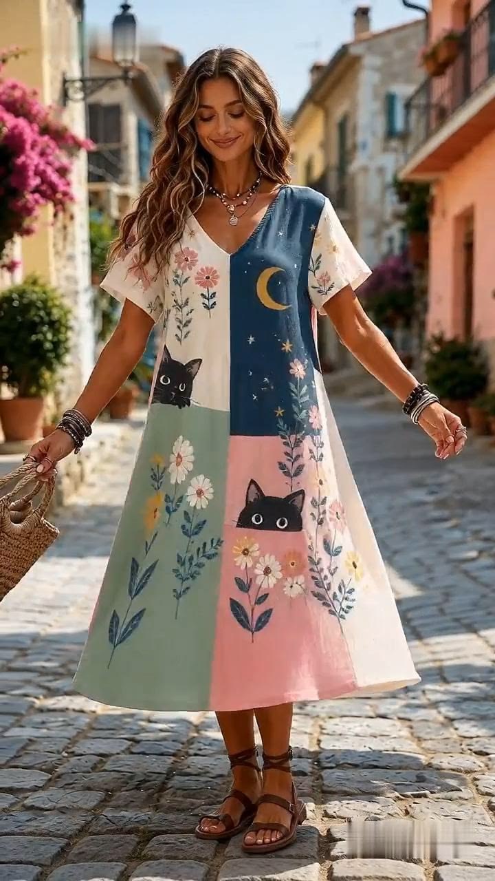 Unique art motifs: Japanese sakura, cute black cat, moon, ro
