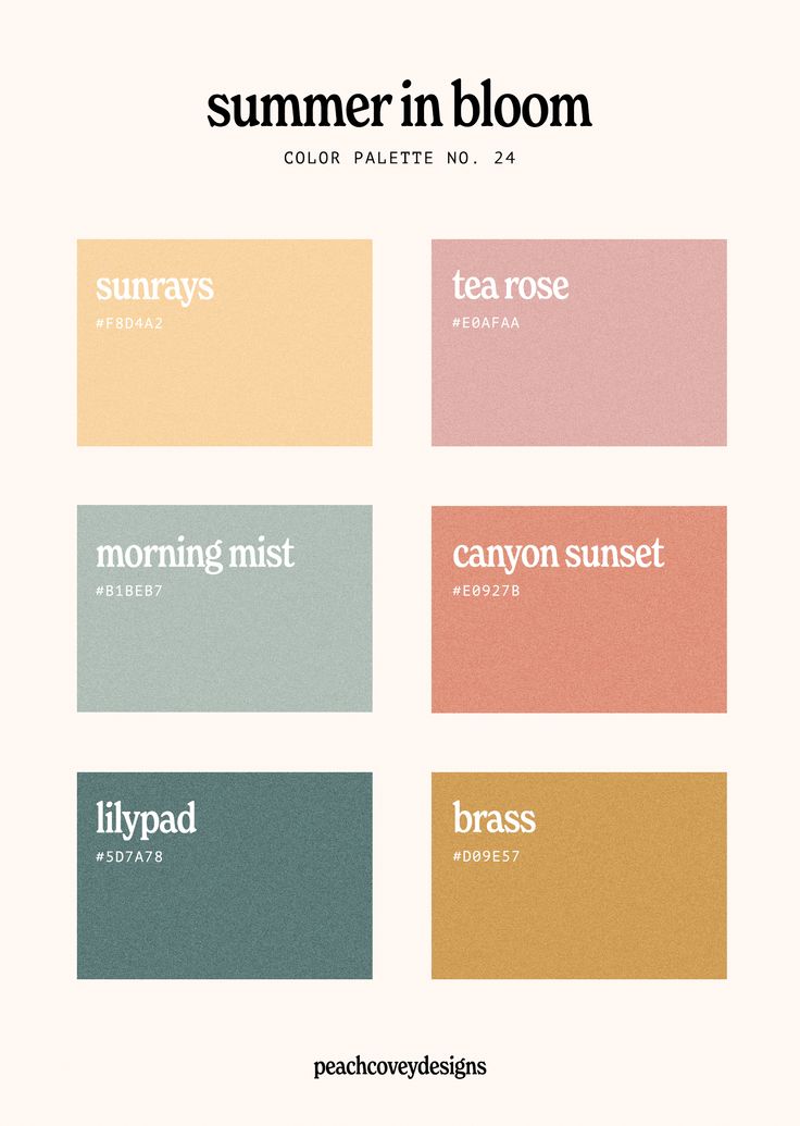 Summer-inspired color palette <3