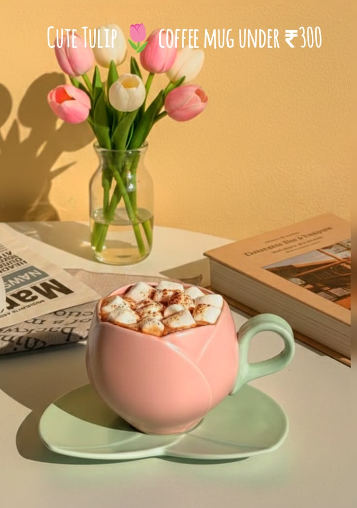 Looking for a cute coffee mug under ₹300? This tulip shaped 