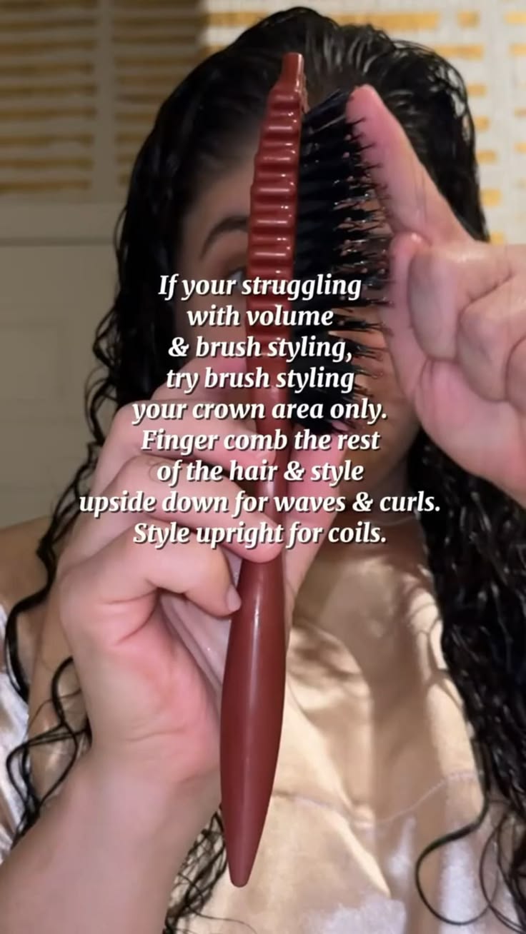 For curls that want volume and a defined crown, try this. ✨
