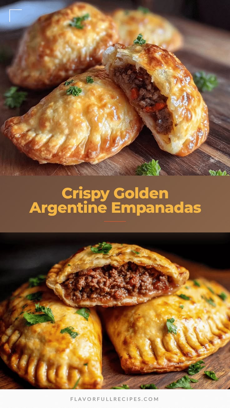 Crispy Argentine Empanadas Recipe Easy Homemade Savory Beef 