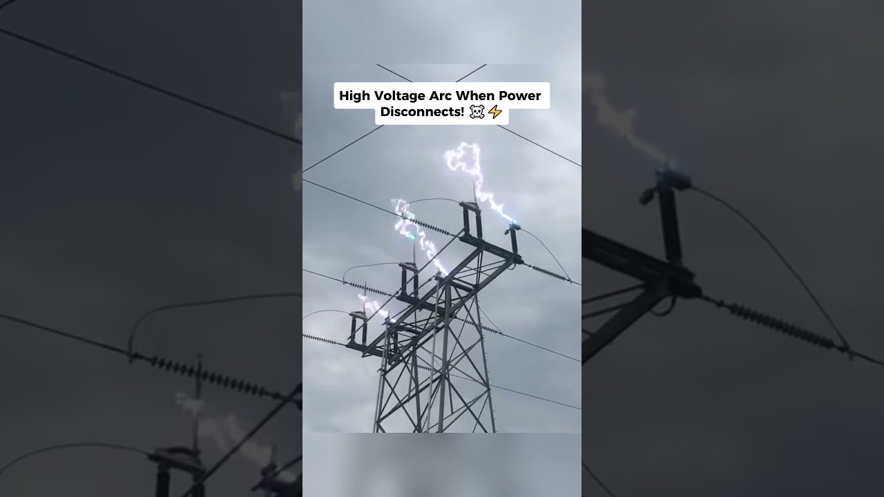 Unbelievable High Voltage Arc Reaction 🤯 #shorts