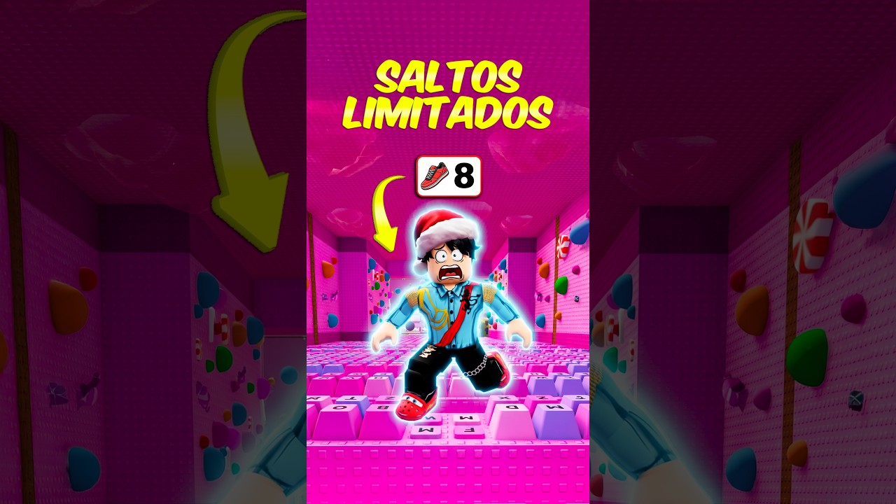 ESCAPA DEL TECLADO PERO TENGO SALTOS LIMITADOS 😭 #roblox