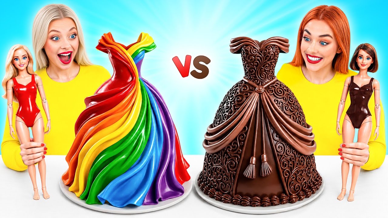 Real Food vs Chocolate Food Challenge Rich vs Broke | Kitchen Battle with Food by Multi DO Challenge