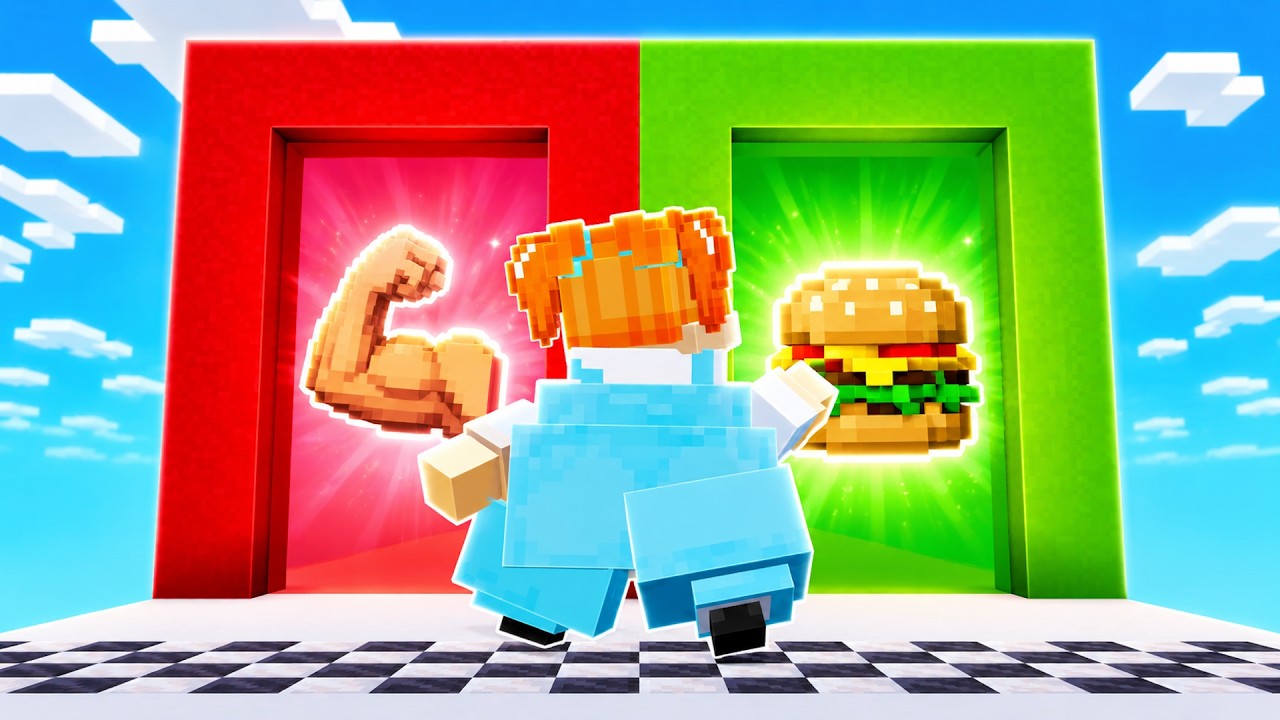 HAMBURGER Mİ SPOR MU? KİLO AL YA DA KİLO VER! 🍔💪 - Minecraft