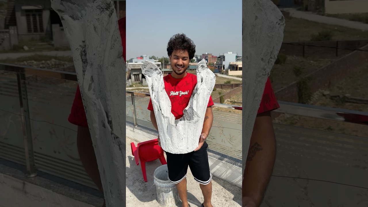 Cement or Towel Ka Gamla Ban Gya 😍 #shorts #vlog #minivlog #gardening
