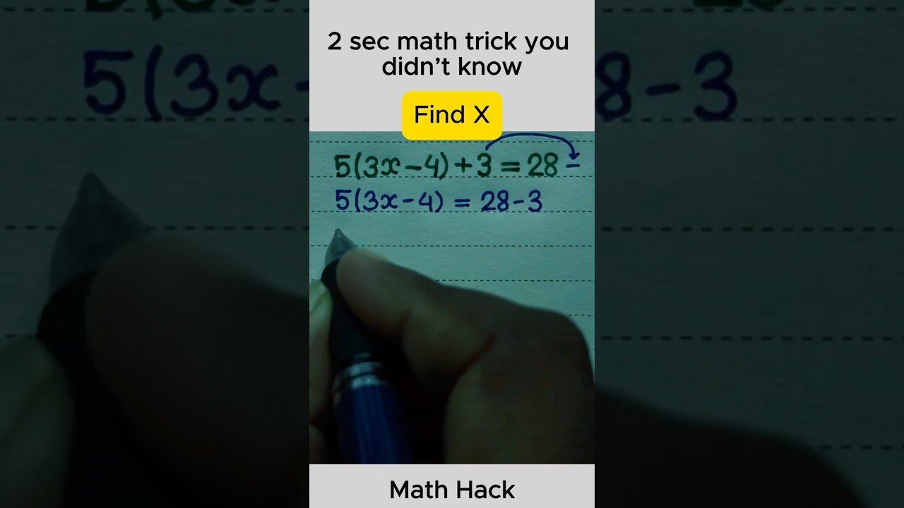 Find X #maths #12thmathobjectiveforboardexam2023 #mathskills #mathstricks #mathematics #knowledge