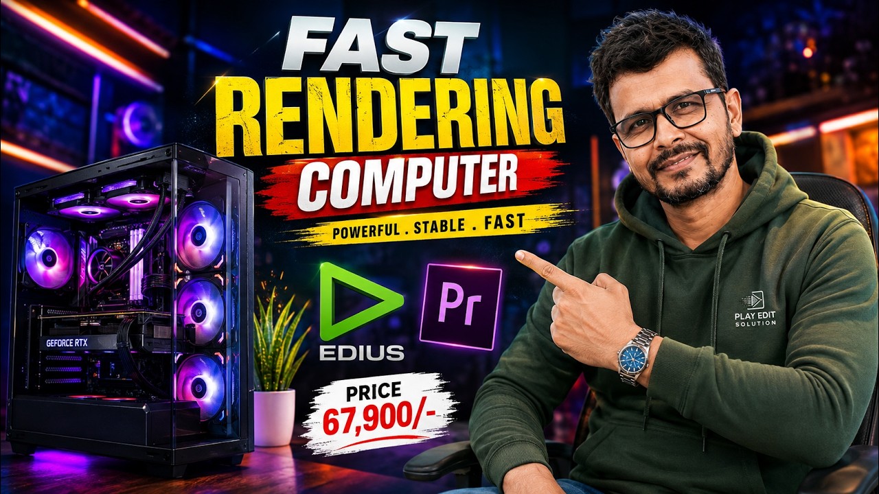 FAST RENDERING PC 2026 || 2026 BUDGET TO PRO 4K EDITING PC🔥ULTRA-225 + GIGABYTE B860 + 16GB RAM DDR5