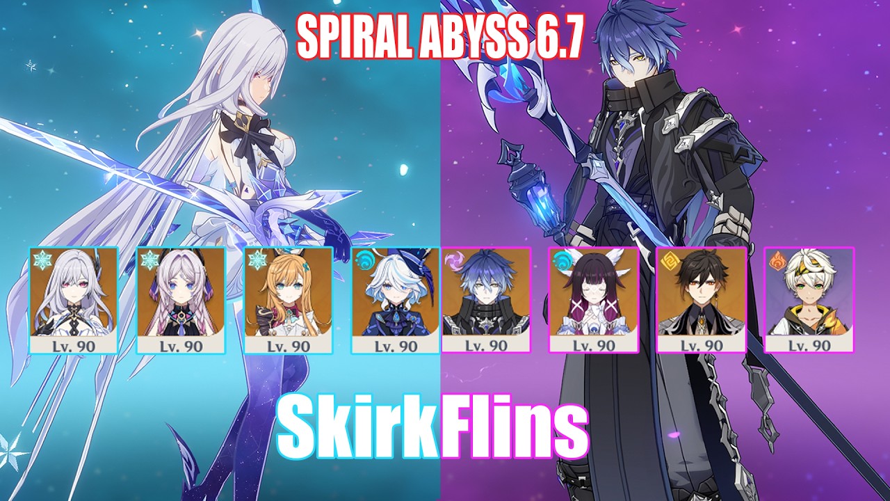 C0 Skirk & C0 Flins | Spiral Abyss 6.7 | Genshin Impact