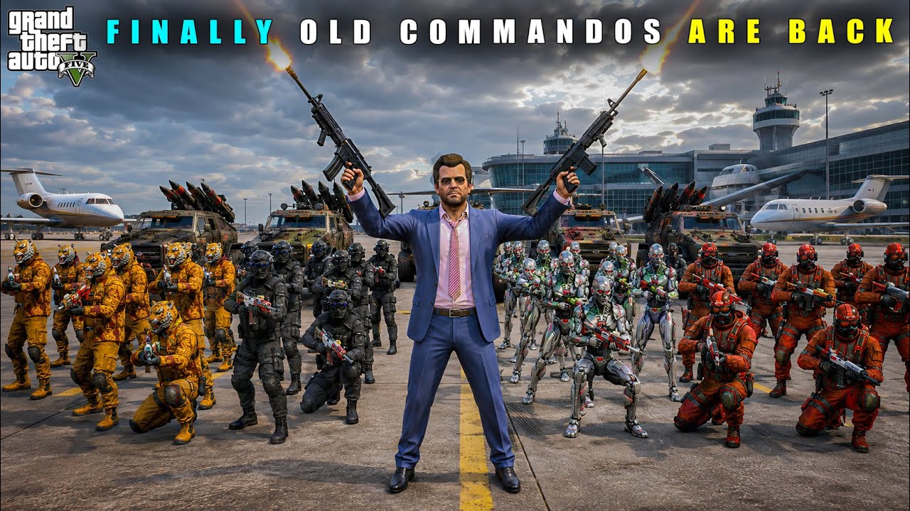 GTA 5 : FINALLY MICHAEL'S POWERFUL OLD COMMANDOS ARE BACK || BB GAMING