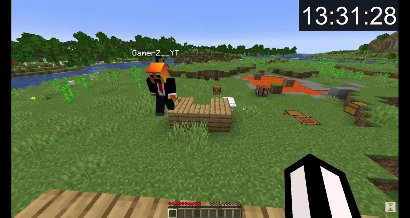 Playing Minecraft for 24 HOURS Straight! [FULL MINECRAFT MOVIE] part 2