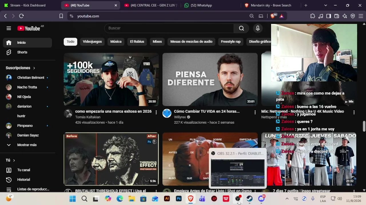 VOLVI a la vida virgen.