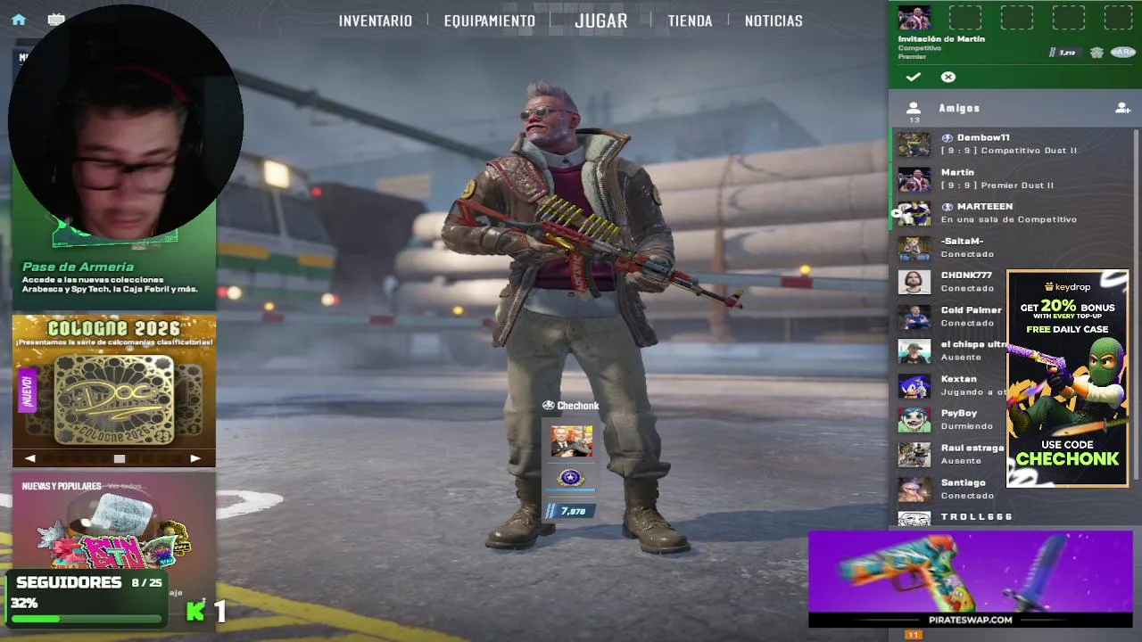 Cs con DELAY junto a la vagancia!!! 😂🤣😎
!mira !pc