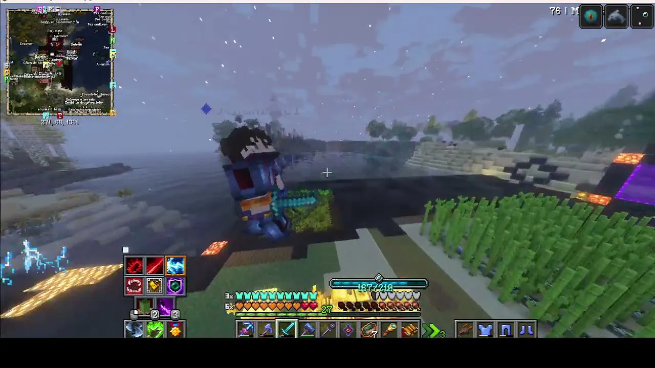 MINECRAFT PERO ES CON MODS DEL 
KEO RPG (DIA 8)