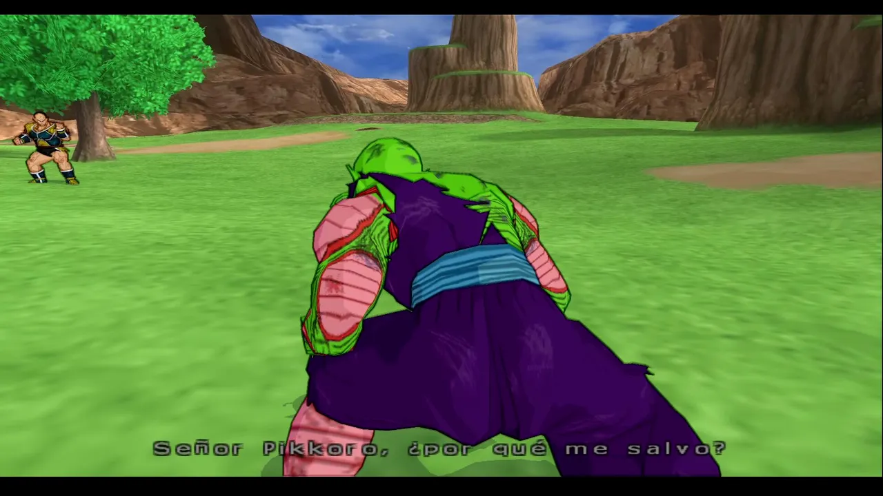 Jugando el modo historia del tenkaichi 4