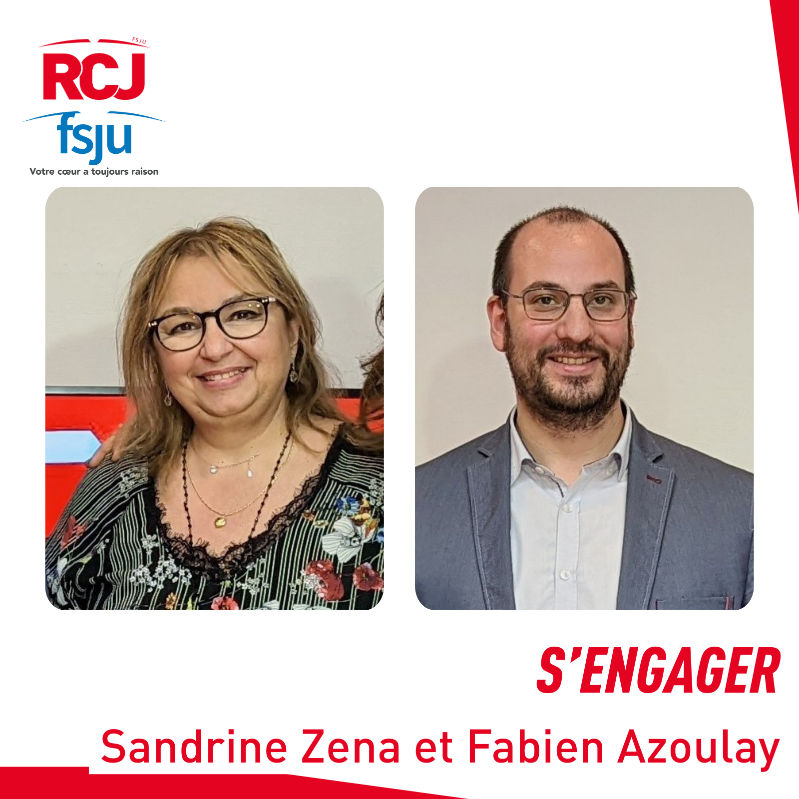 Sâ€™engager, le magazine de lâ€™Action sociale du FSJU â€“ Sandrine Zena et Fabien Azoulay